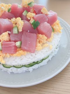 ちらし寿司ケーキ-レシピのメイン写真