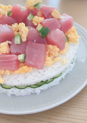 ちらし寿司ケーキ-レシピのメイン写真