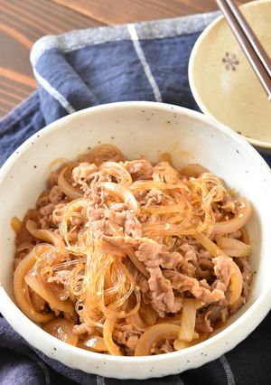 牛肉と新玉ねぎの春雨チャプチェ-レシピのメイン写真