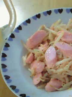 ★魚肉ソーセージともやしの明太マヨ炒め★-レシピのメイン写真