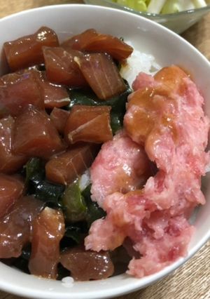 ごま油が食欲そそる簡単ポキ丼-レシピのメイン写真