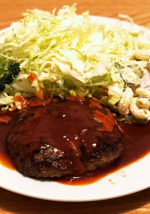 肉汁ハンバーグ-レシピのメイン写真