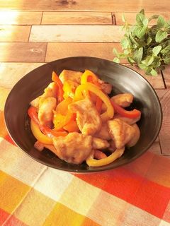 鶏胸肉とパプリカの味噌マヨソテー-レシピのメイン写真