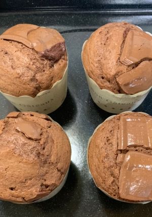 混ぜるだけ！濃厚チョコマフィン-レシピのメイン写真