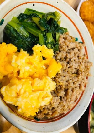 子どもと出来る簡単ランチ✨三色どんぶり✨-レシピのメイン写真