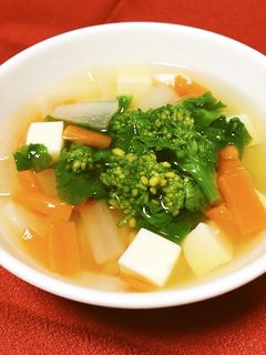 保育園給食★菜の花スープ-レシピのメイン写真