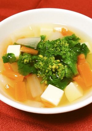 保育園給食★菜の花スープ-レシピのメイン写真
