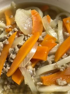 豚肉うどん野菜入り!-レシピのメイン写真