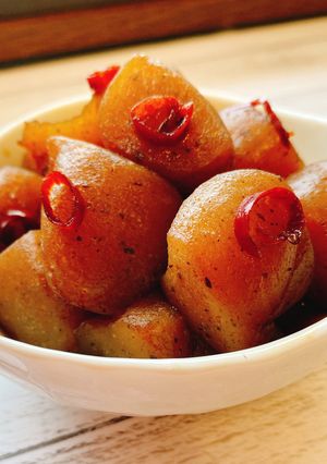 お弁当や副菜に！こんにゃくのピリ辛炒め-レシピのメイン写真