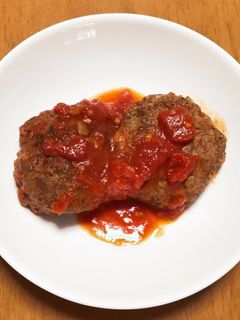 簡単トマト煮込みハンバーグ-レシピのメイン写真