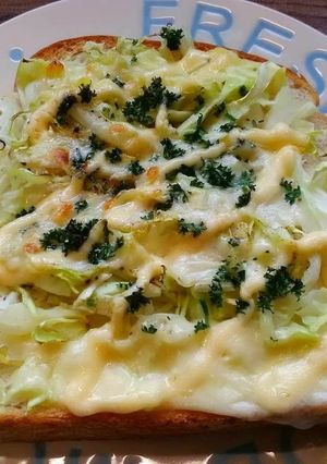 キャベツ&チーズマヨトースト-レシピのメイン写真