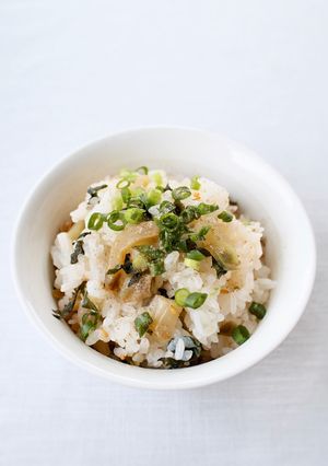 搾菜で簡単【大葉ザーサイ混ぜご飯】-レシピのメイン写真