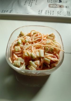 タラコとブロッコリーの茎のスパサラ｡-レシピのメイン写真