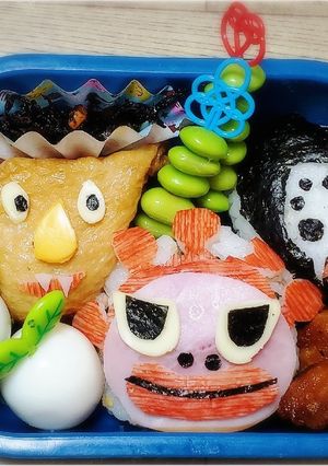 キャラ弁　ウルトラ怪獣かいじゅうステップ-レシピのメイン写真