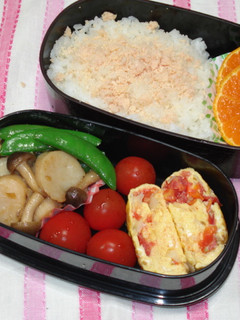 お弁当♪ホタテとスナップえんどうの炒め物-レシピのメイン写真
