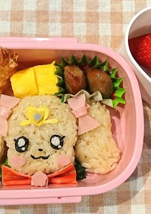ヒーリングっどプリキュア♡ラテ♡キャラ弁-レシピのメイン写真