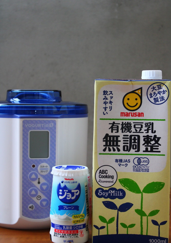 ジョアと無調整豆乳を使って豆乳ヨーグルト-レシピのメイン写真