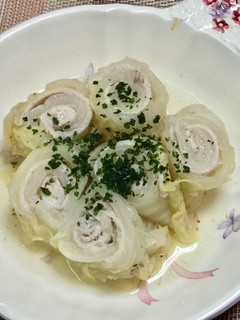 豚バラ肉で白菜ロール-レシピのメイン写真