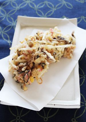 しいたけとツナコーンのかき揚げ-レシピのメイン写真
