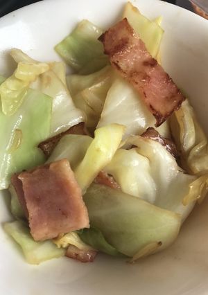 【簡単副菜】キャベツとベーコンのソテー-レシピのメイン写真