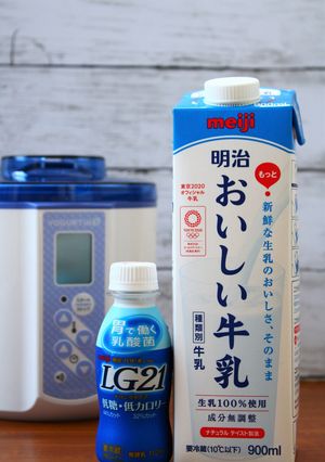 LG21ドリンク（低糖）でヨーグルト-レシピのメイン写真