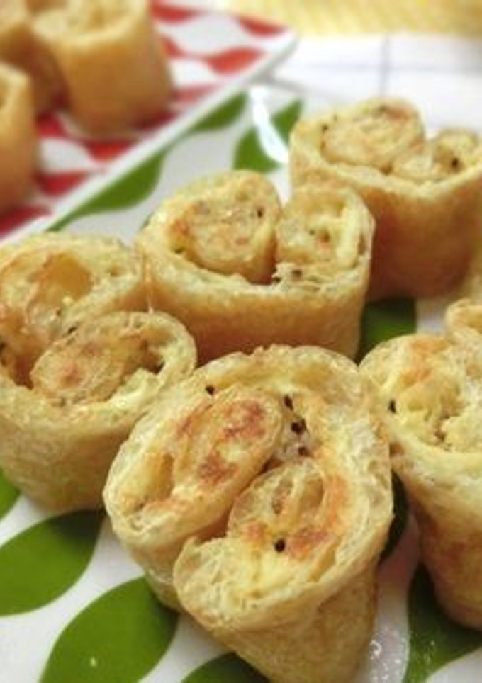 源氏パイ風♪油揚げのマヨチーズロール焼き-レシピのメイン写真