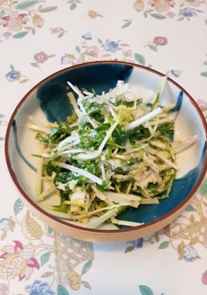 ジタンさんの水菜とホタテのサラダ-レシピのメイン写真