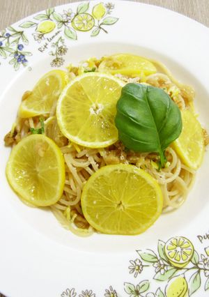 湘南ゴールドと胡桃のパスタ-レシピのメイン写真