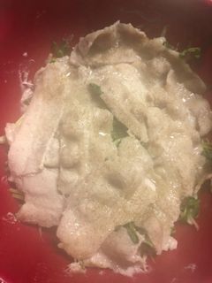 簡単!レンジだけで豆苗ともやしの豚肉蒸し-レシピのメイン写真