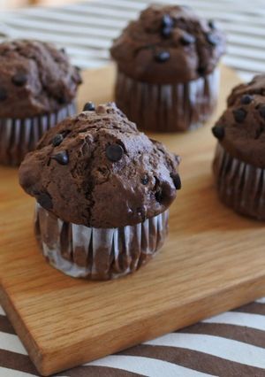 ホットケーキミックスで簡単チョコマフィン-レシピのメイン写真