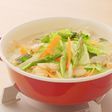 春キャベツとベビーホタテのごま豆乳鍋