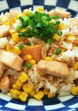 お坊っちゃまのバター醤油コーンチキンご飯-レシピのメイン写真