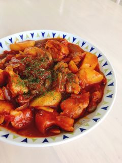 ソースが美味しい♪チキンのトマト煮込み-レシピのメイン写真