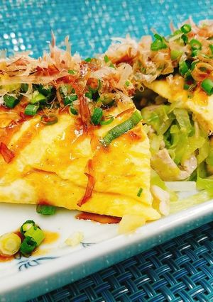 キャベツと卵のお好み焼き風-レシピのメイン写真