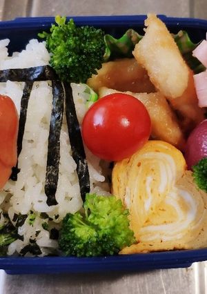 海苔だけ頑張ろう、簡単ブランコ弁当♪-レシピのメイン写真