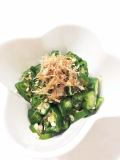 レンチンオクラのおひたし-レシピのメイン写真