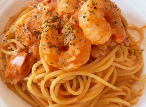 海老とベーコンのトマトクリームパスタ-レシピのメイン写真