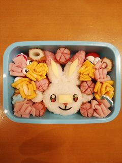 ポケモン ヒバニー キャラ弁-レシピのメイン写真