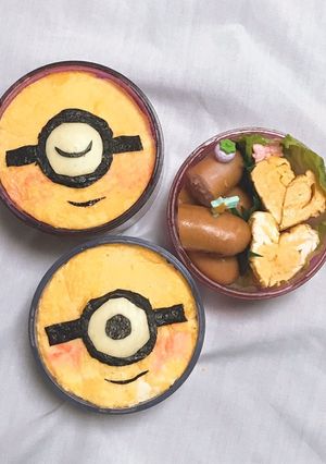 ミニオンキャラ弁-レシピのメイン写真