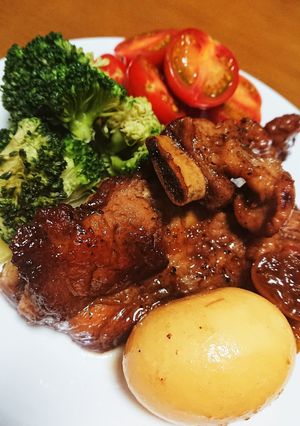 焼いて煮るだけ！簡単スペアリブ-レシピのメイン写真