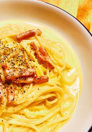 まぜまぜカルボナーラ♪-レシピのメイン写真