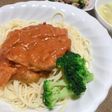 ツナとトマトのクリーミートマトソース