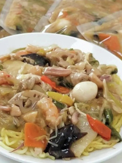 皿うどんの素で冷蔵庫整理-レシピのメイン写真