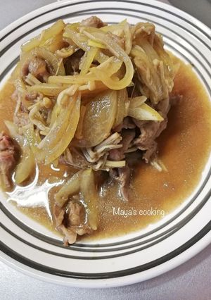 安い牛肉がトロトロ。すき焼き風炒め-レシピのメイン写真