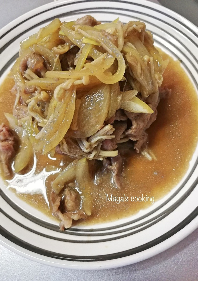 安い牛肉がトロトロ。すき焼き風炒め-レシピのメイン写真