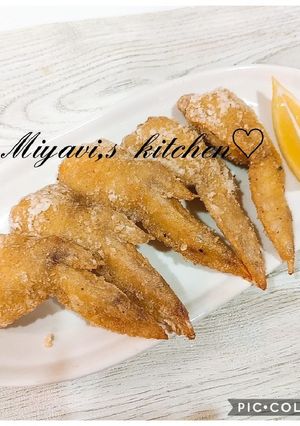 シンプルに♡手羽のニンニク塩唐揚げ♡-レシピのメイン写真