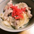 ご飯にも生姜がW生姜で旨い豚丼