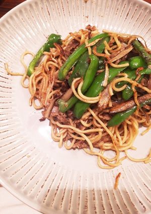 ピーマンと牛肉の焼きそば-レシピのメイン写真
