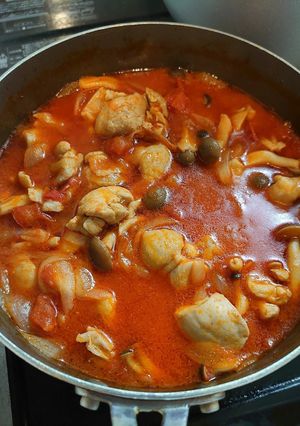 ズボラ女子が作る鶏モモ肉のトマト煮-レシピのメイン写真