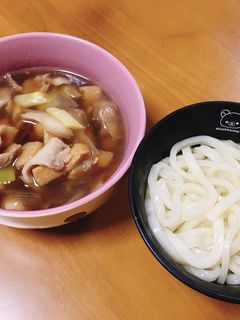 炒め豚バラネギで美味簡単♡つけ麺うどん♡-レシピのメイン写真